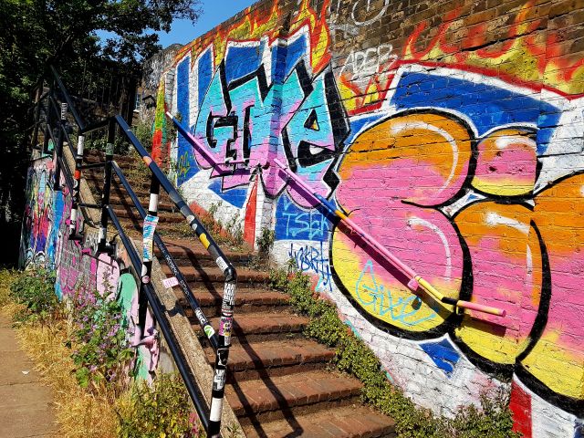 Graffiti Treppe Regent's Kanal