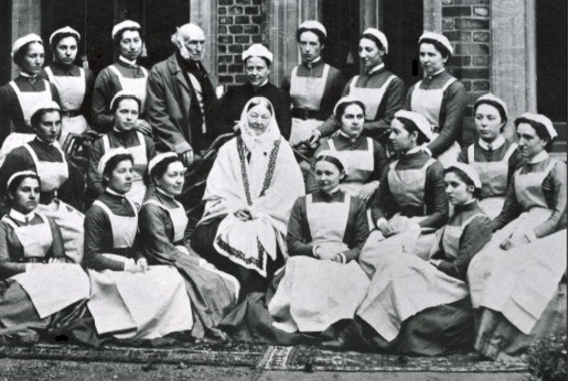 Krankenpflegerinnen und Florence Nightingale