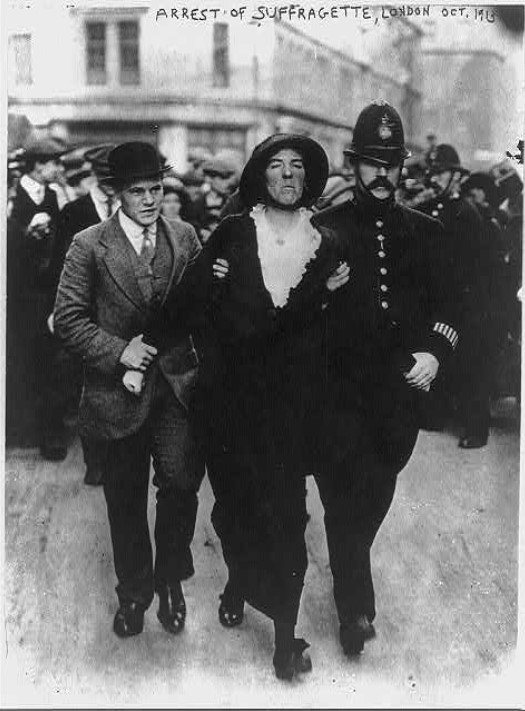 Verhaftung Suffragette in London