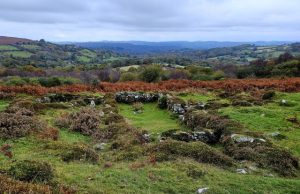Dartmoor Moorlandschaft Witch Walk