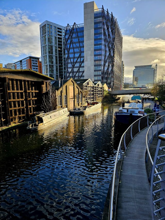 Regent's Canal London vor Weihnachten