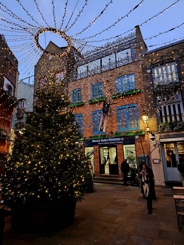 Neal's Yard mit Christmas Lights