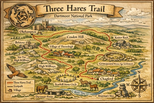 The-Hares-Trail Landkarte