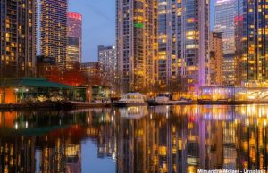 Canary Wharf – Manhattan an der Themse Canary Wharf bei Nacht