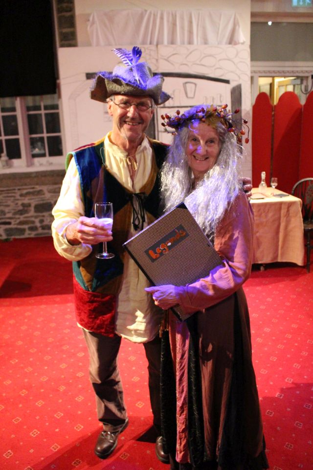 Zwei Schauspieler des Highway Man in Tavistock